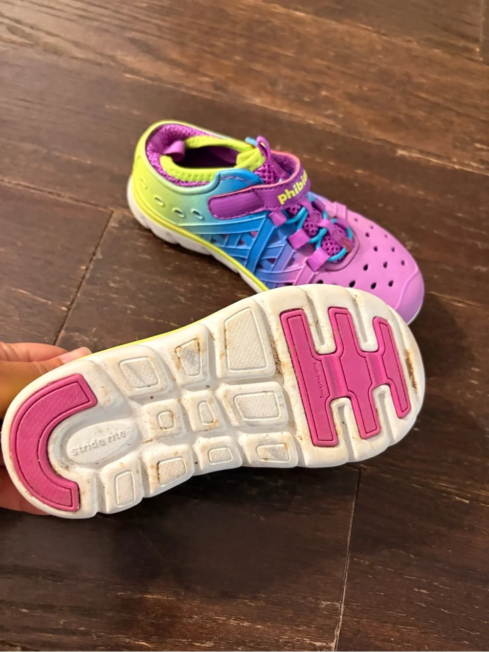 Kids' Multicolor Sport Sandals - Pink, Blue & Lime